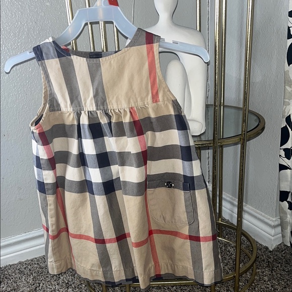 Burberry Kids Casual Dress - Beige Red and Black